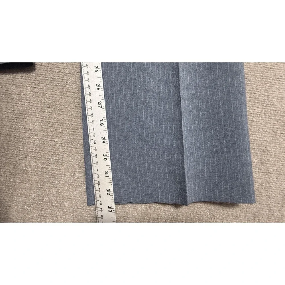 Vintage Richman Suit Mens‎ 42 36x32 Gray Pinstripe 2 Piece Jacket Pants Set